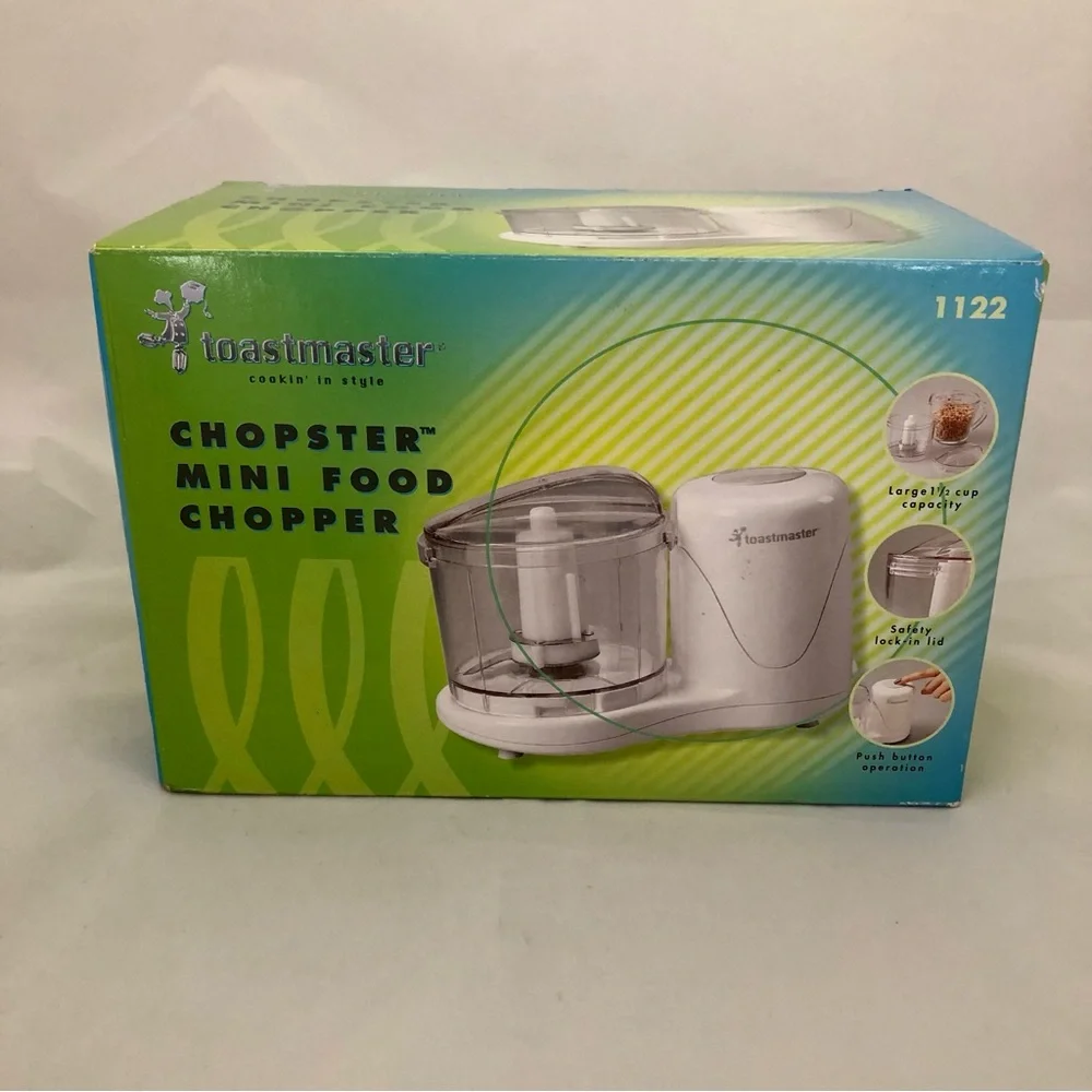 Toastmaster Chopster Mini Food Chopper — White